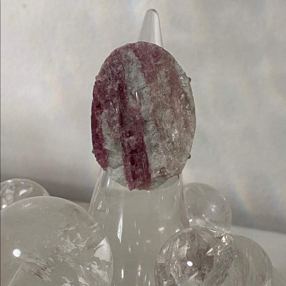 Artisan Earthy Pink Tourmaline Statement Rring - Picture 4 of 14